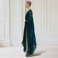 Anarkali + Pant + Scarf