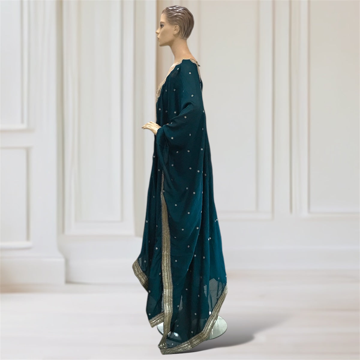 Anarkali + Pant + Scarf