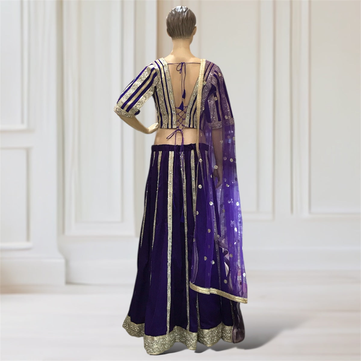 Lehenga + Choli + Scarf