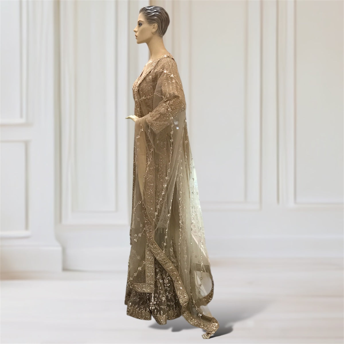 Lehenga + Choli + Scarf