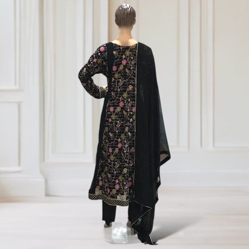 Gown + Trouser + Scarf
