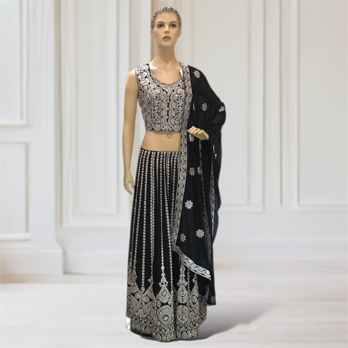 Lehenga + Choli + Scarf