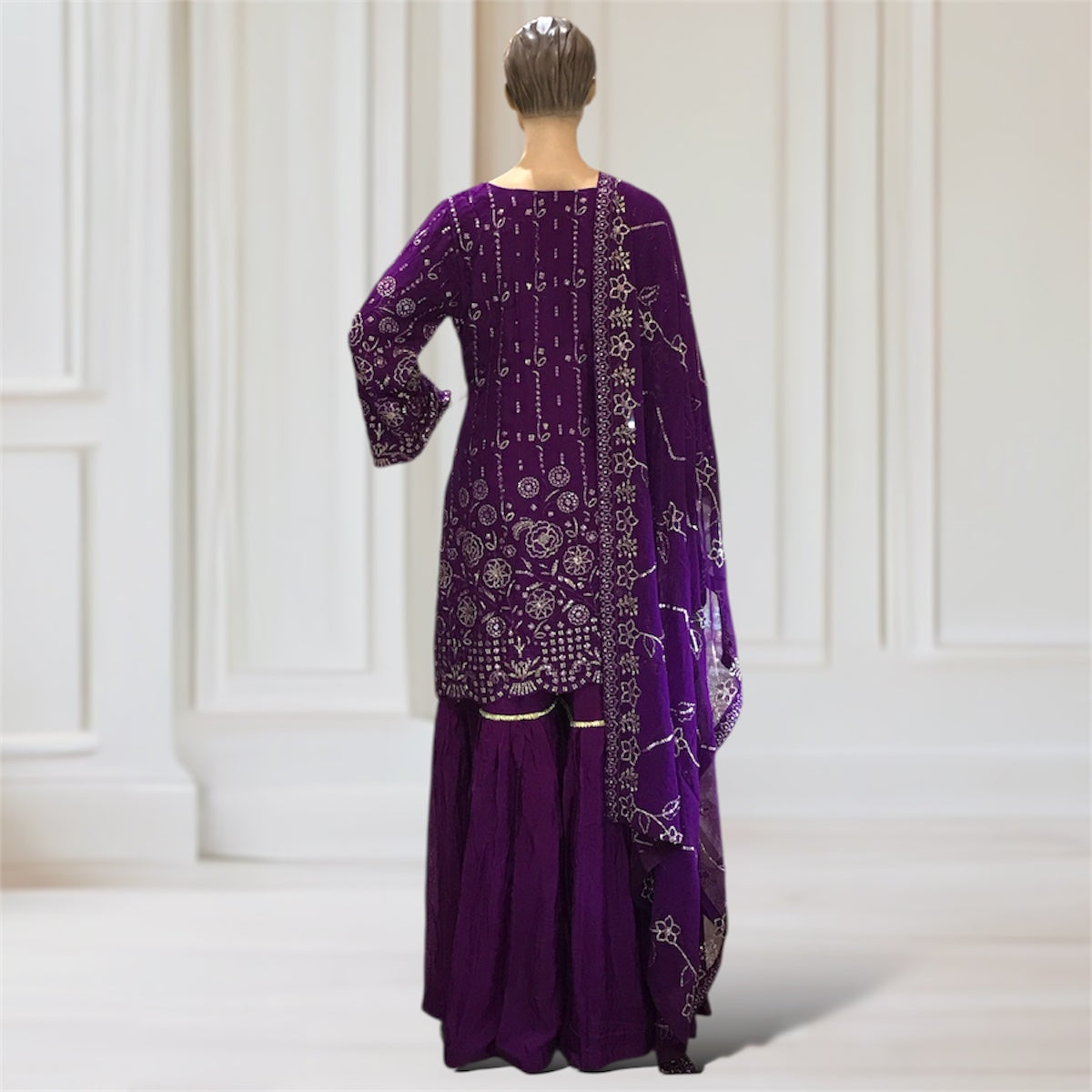 Kurta + Garara + Scarf