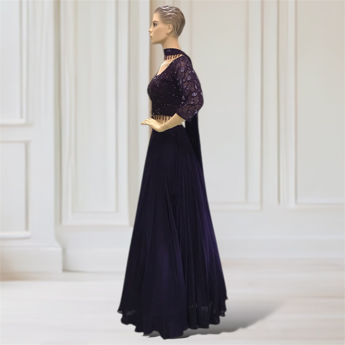 Lehenga + Choli + Scarf