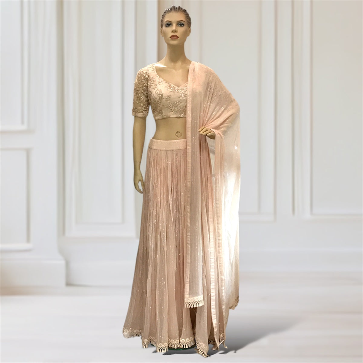 Lehenga + Choli + Scarf