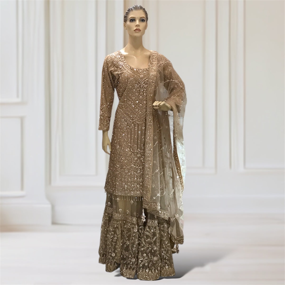Lehenga + Choli + Scarf