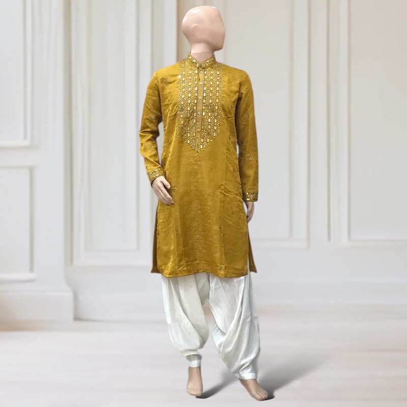 Kurta + Dhoti Trouser + scarf