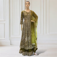Anarkali + Lehenga + Scarf