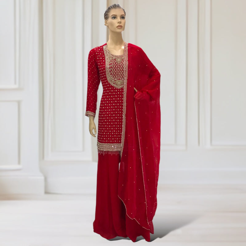 Kurta + Garara + scarf