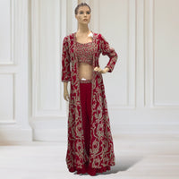 Palazzo + Choli + Jacket