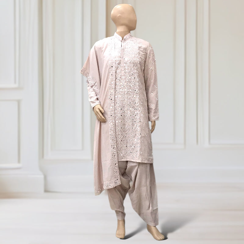 Kurta + Dhoti Trouser + scarf