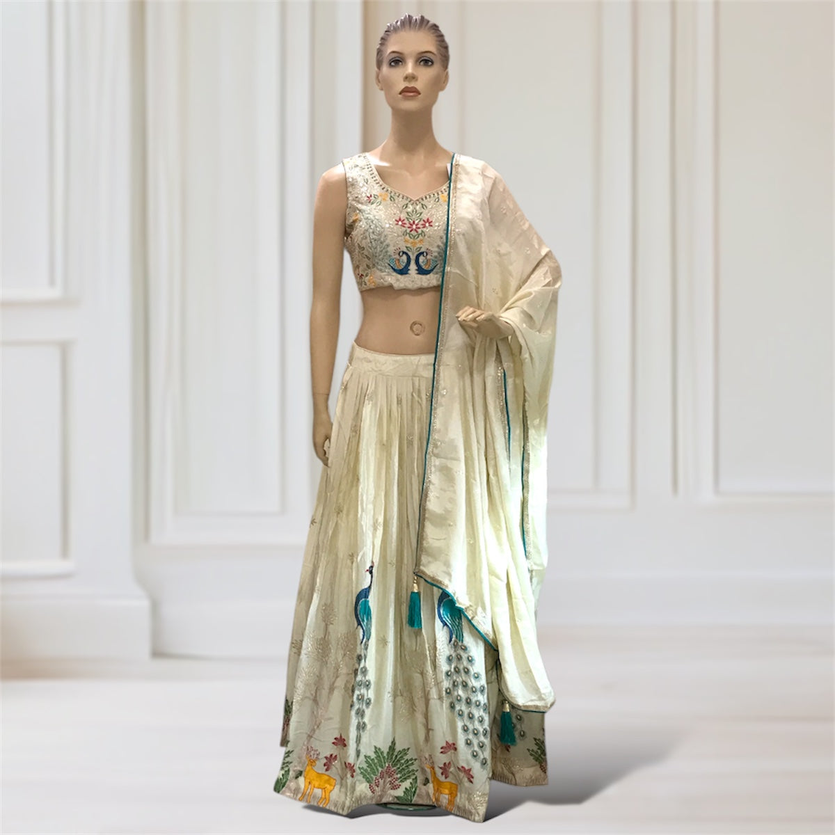 Lehenga + Choli + Scarf
