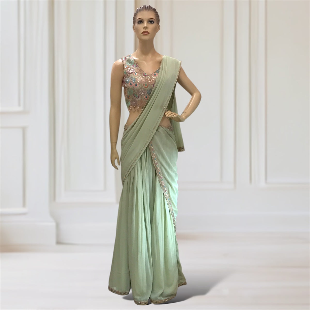 Lehenga + Choli + Scarf