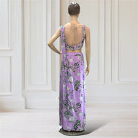 Choli + Drape Skirt Attached Scarf