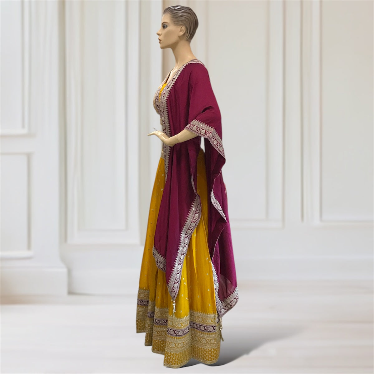 Lehenga + Choli + Scarf