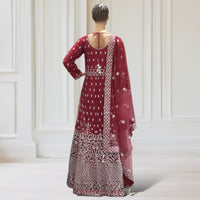 Anarkali Gown + Scarf