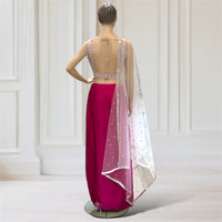 Lehenga Drape + Choli + Scarf