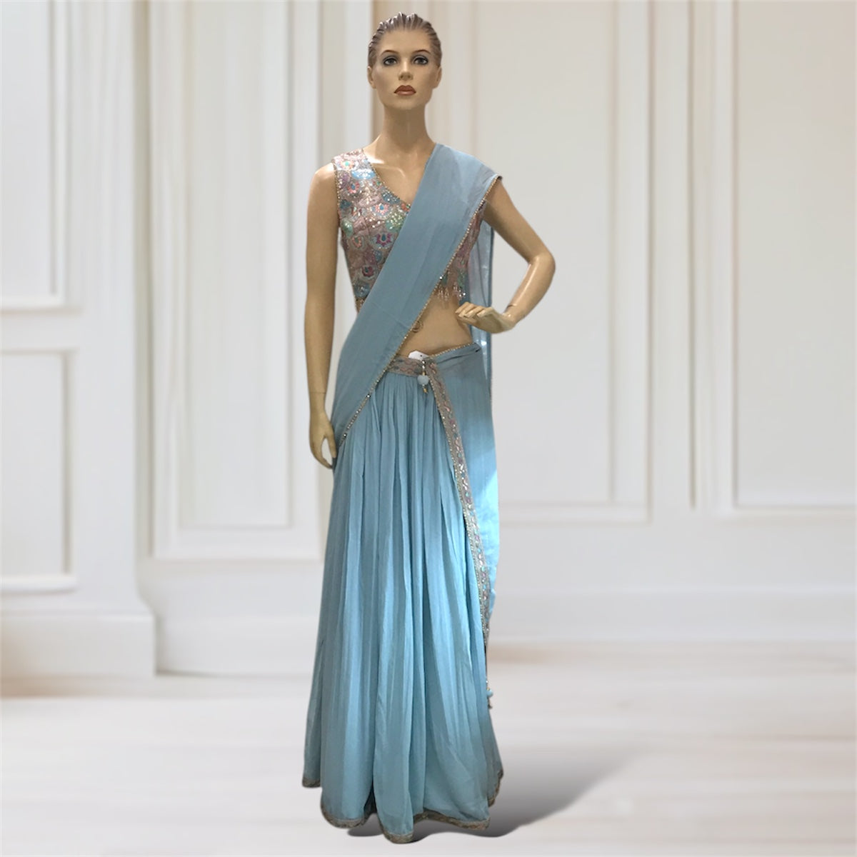 Lehenga + Choli + Scarf