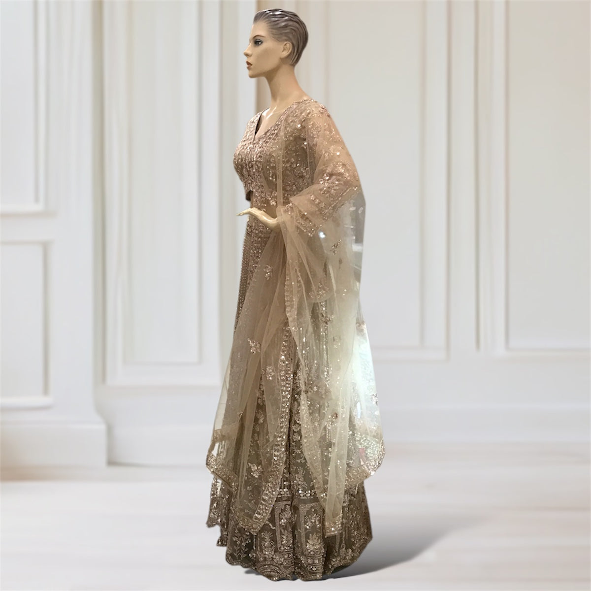 Lehenga + Choli + Scarf