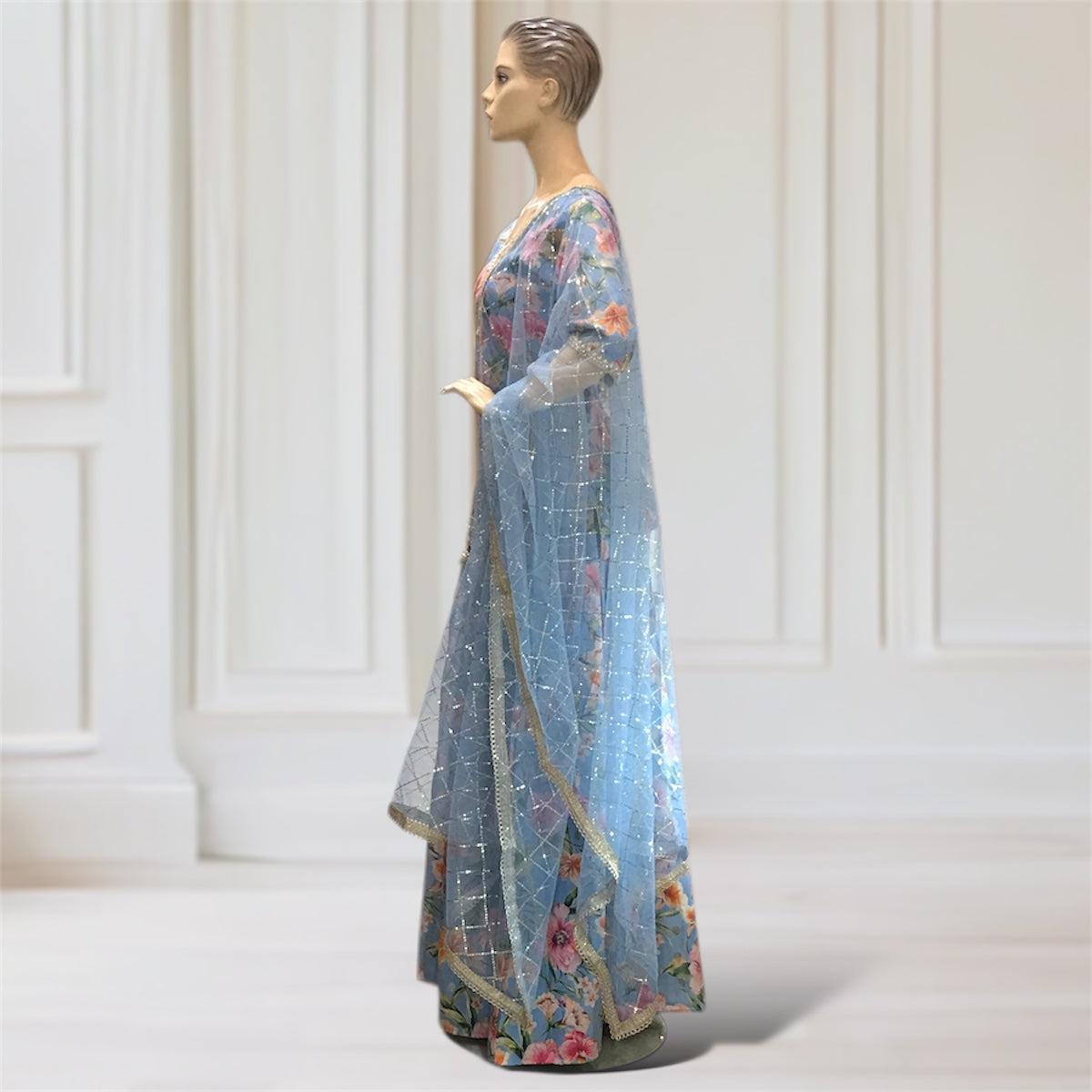 Lehenga + Choli + Scarf