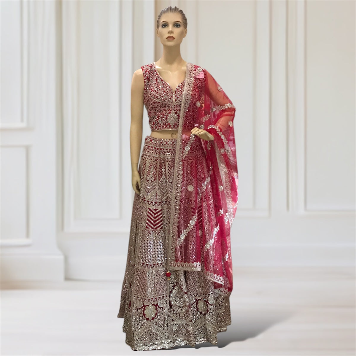 Lehenga + Choli + Scarf