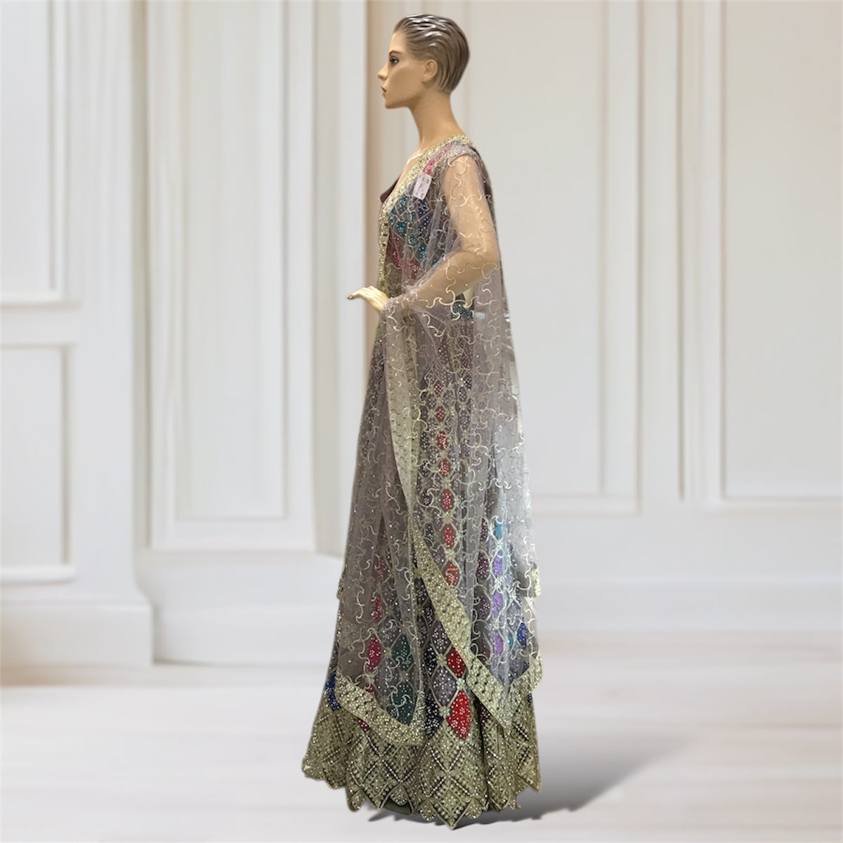 Lehenga + Choli + Scarf