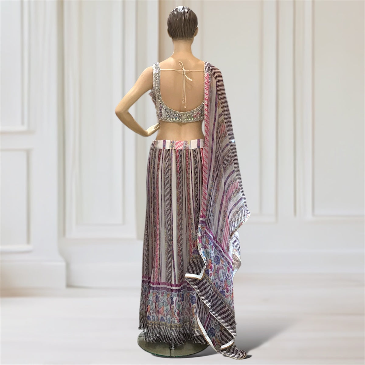 Lehenga + Choli + Scarf