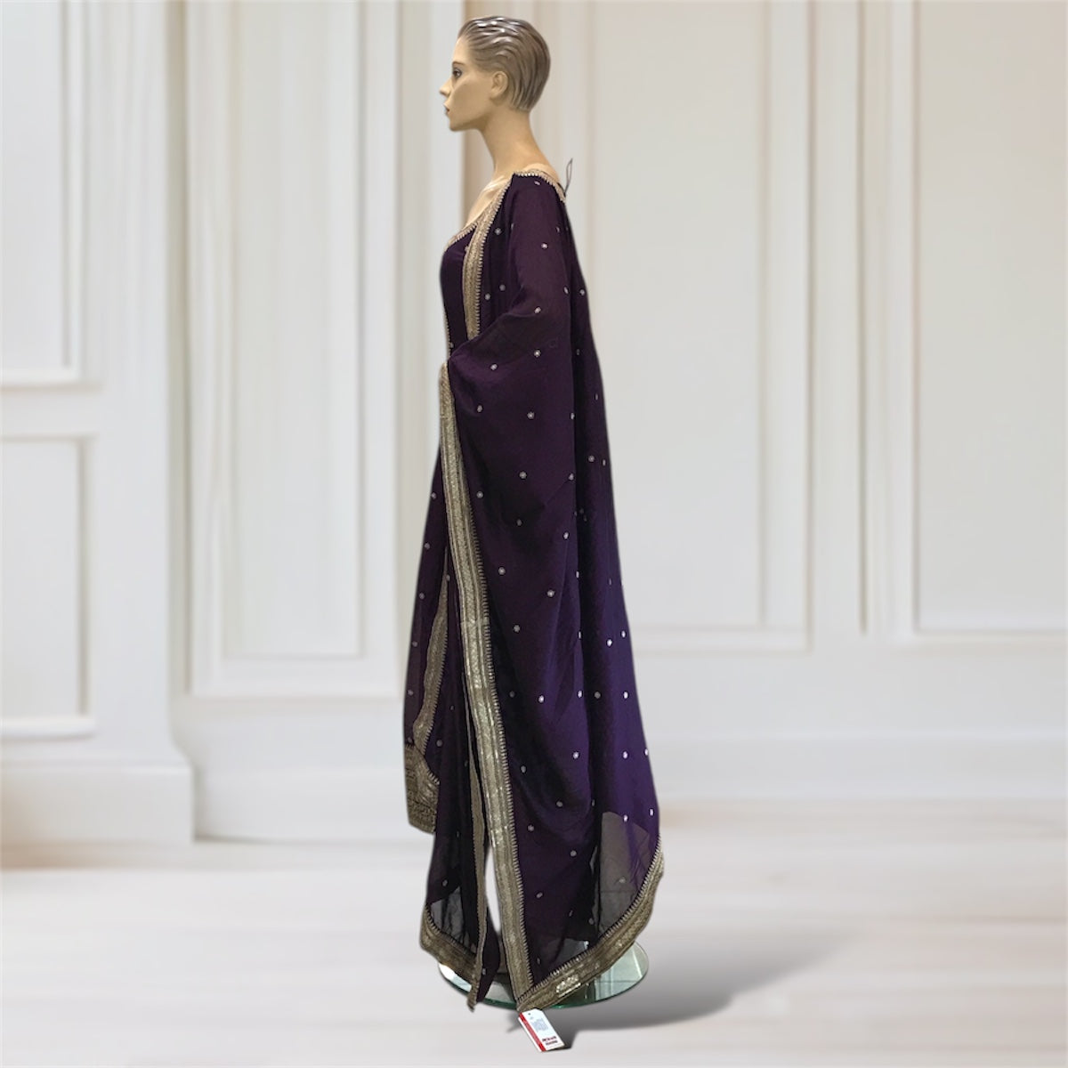 Anarkali + Pant + Scarf