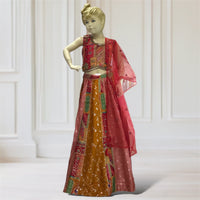 Lehenga + Choli + Scarf