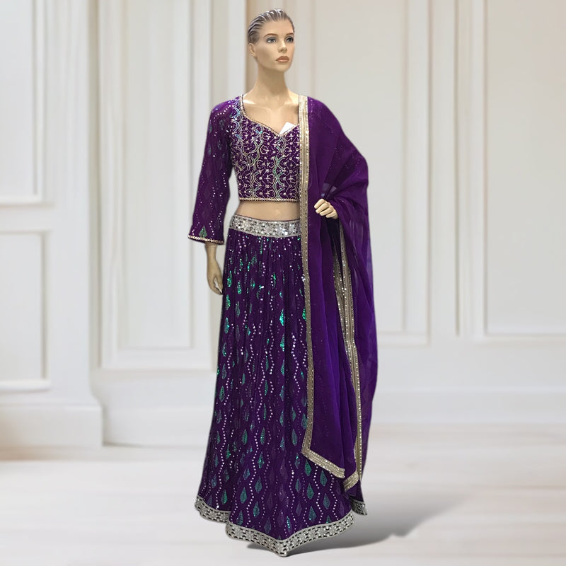 Lehenga + Choli + scarf