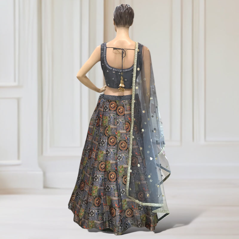 Lehenga + Choli + scarf