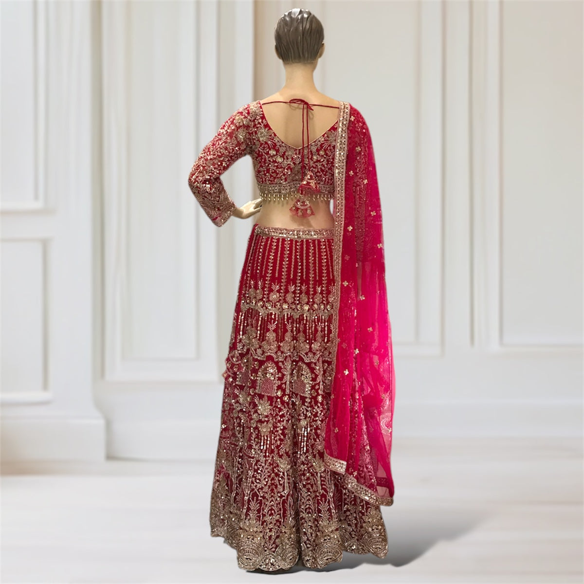 Lehenga + Choli + Scarf