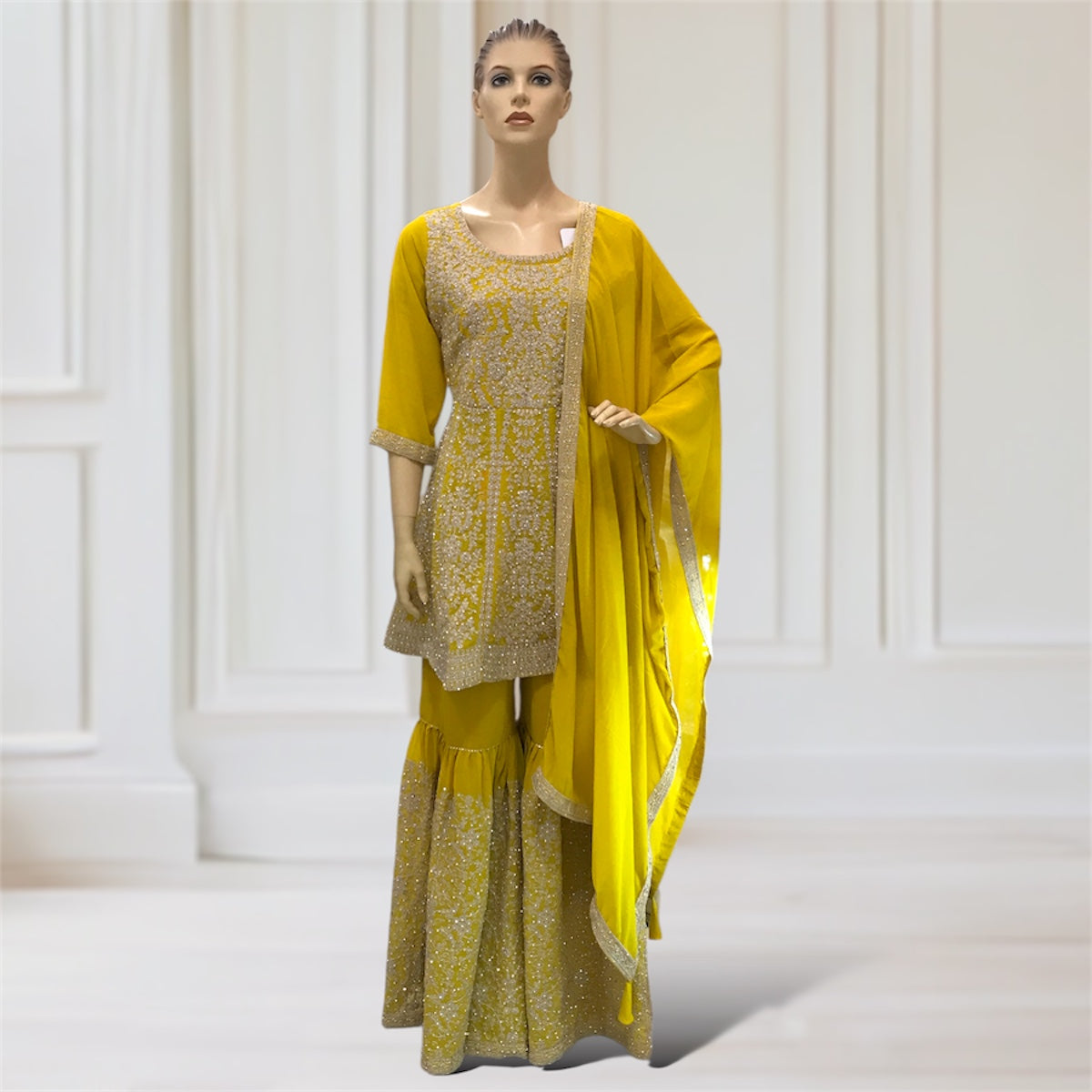 Kurta + Garara + Scarf