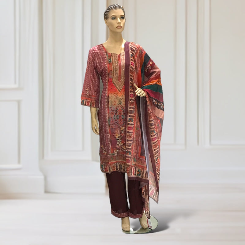 Kurta + Trouser + Scarf
