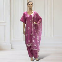 Kurta + Shalwar + Scarf