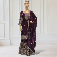Kurta + Palazzo + Scarf