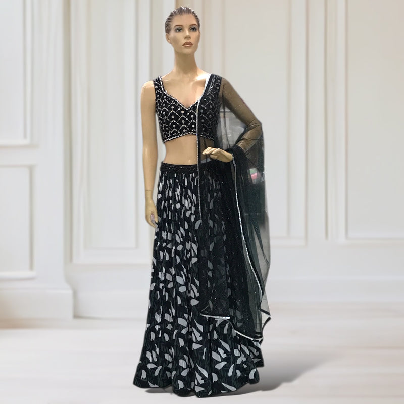 Lehenga + Choli + Scarf