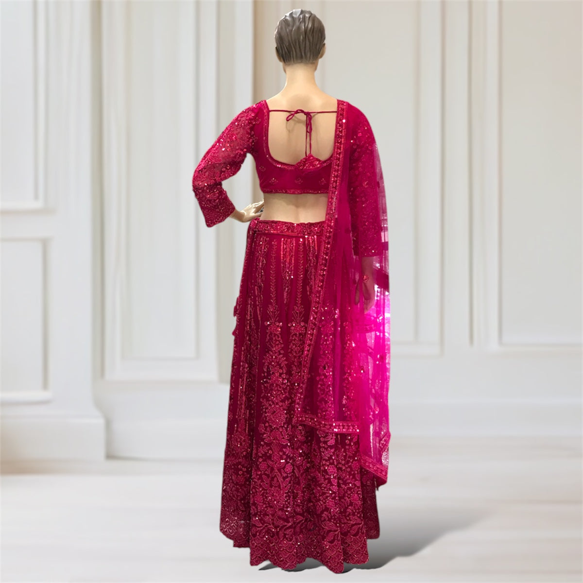 Lehenga + Choli + Scarf