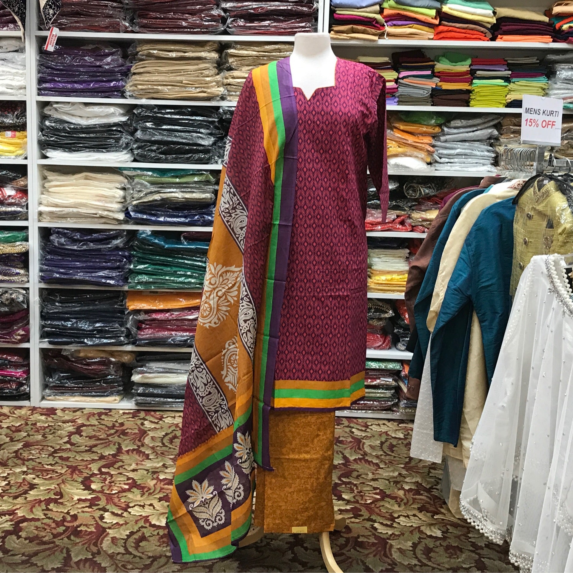 Kurta Shalwar Dupatta Size 46
