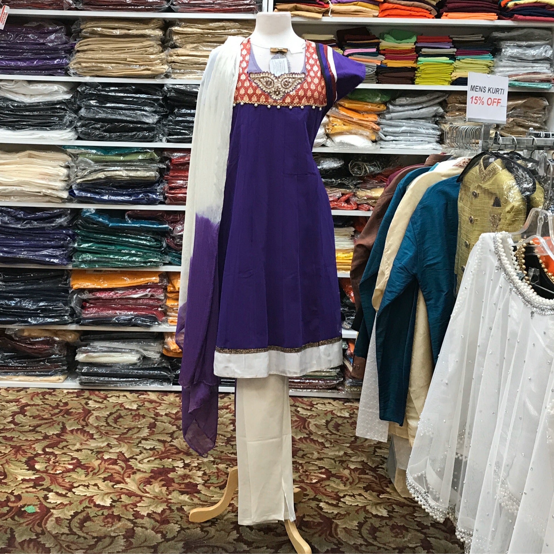 Kurta Churidar Dupatta Size 40