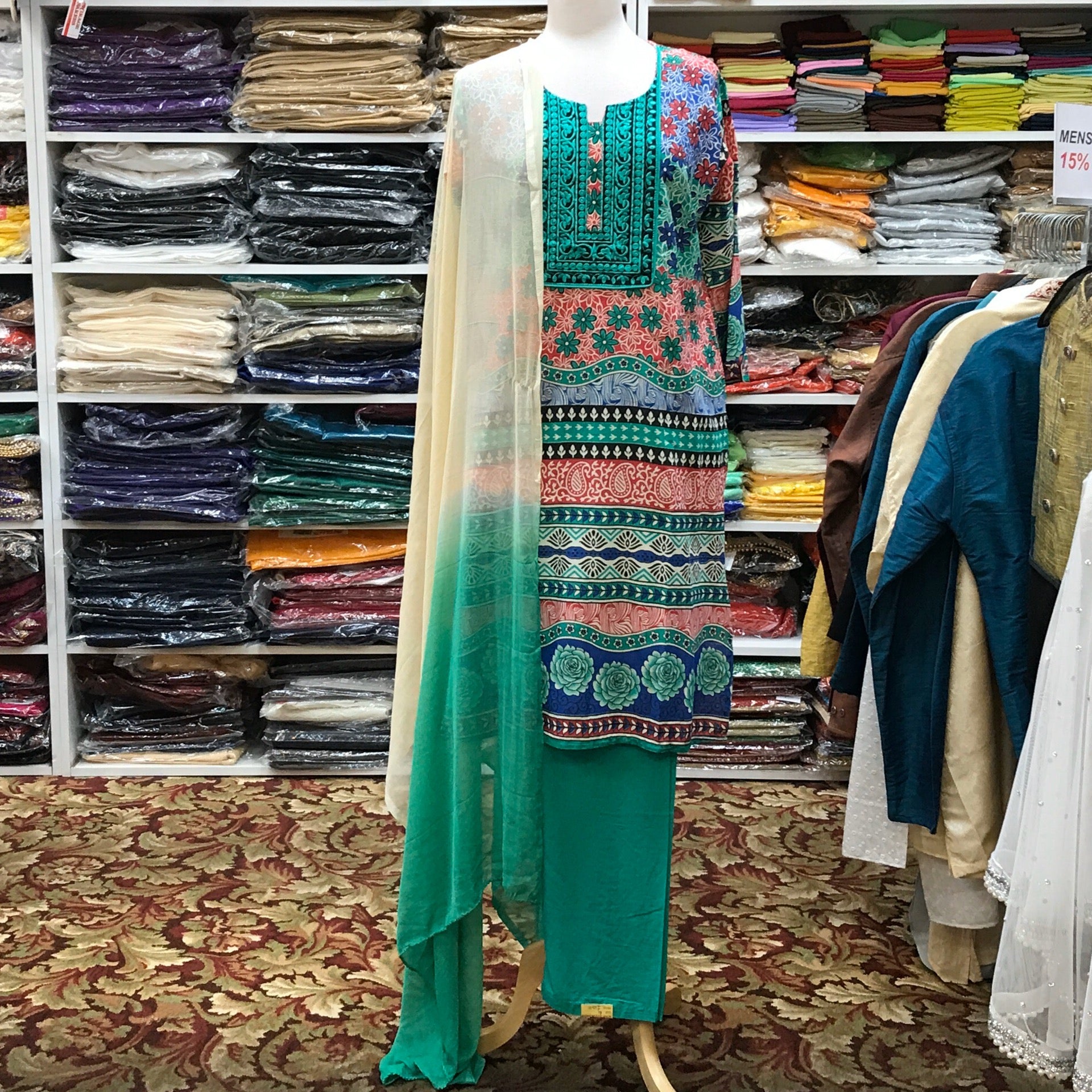 Kurta Shalwar Dupatta Size 44