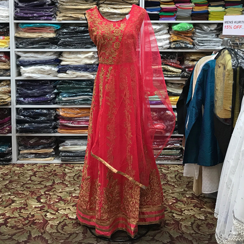 Anarkali Churidar Dupatta/gown Size 40