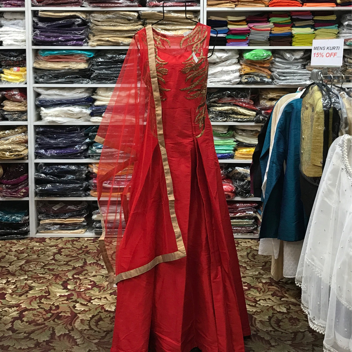 Anarkali/gown With Dupatta Size 38