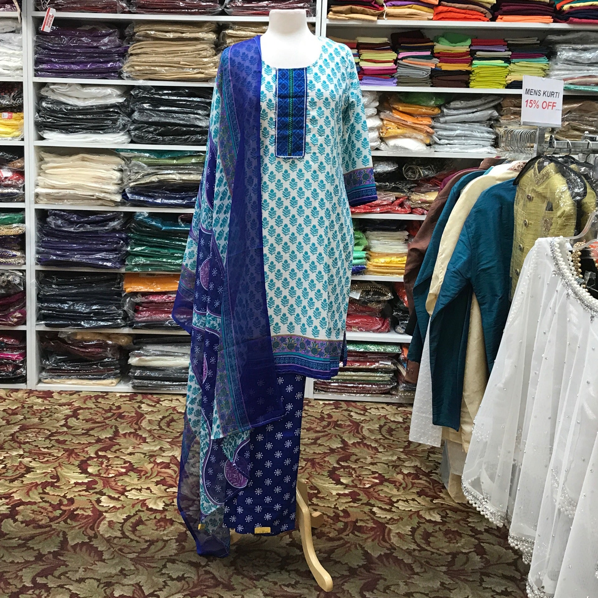 Kurta Shalwar Dupatta Size 42