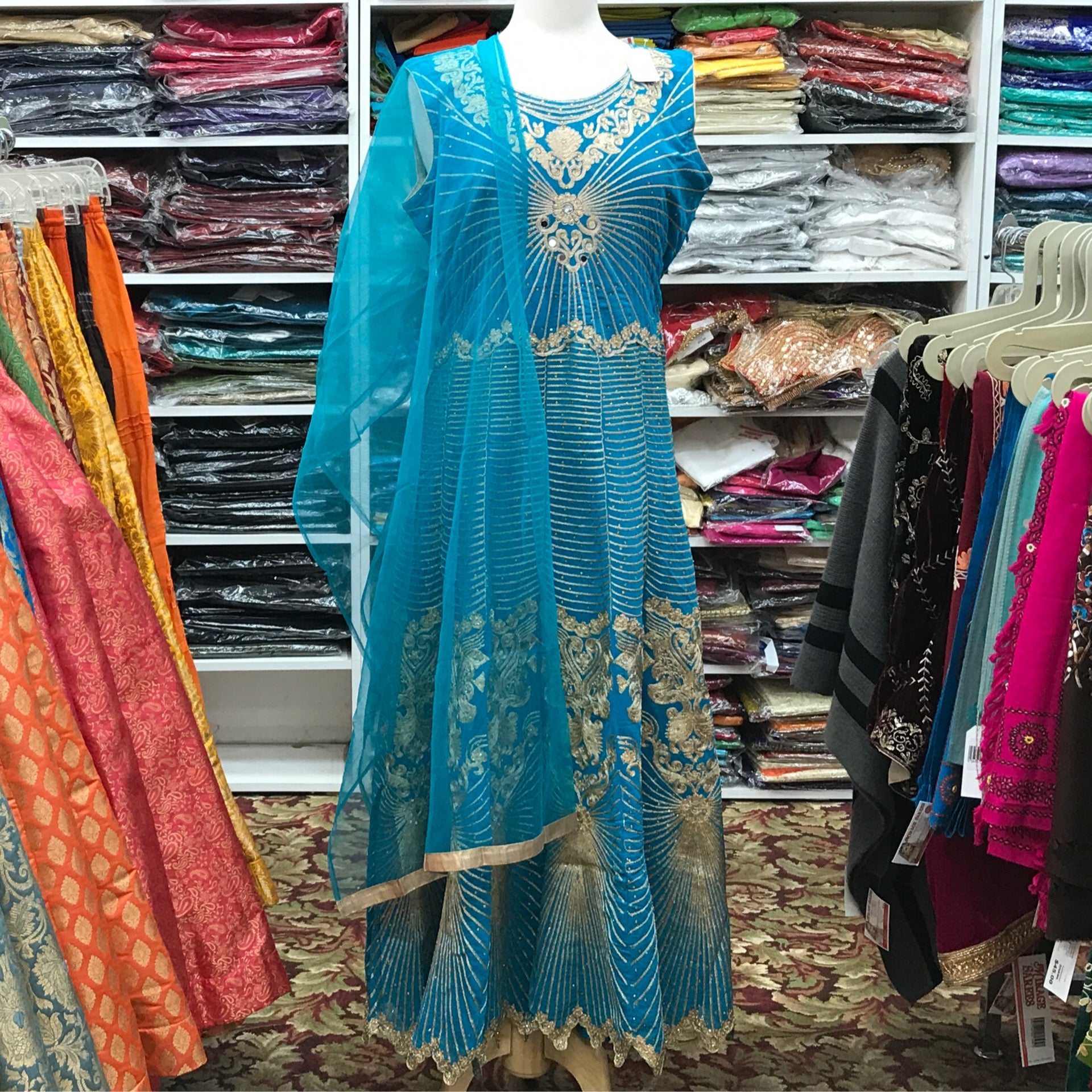 ANARKALI CHURIDAR DUPATTA SIZE 42