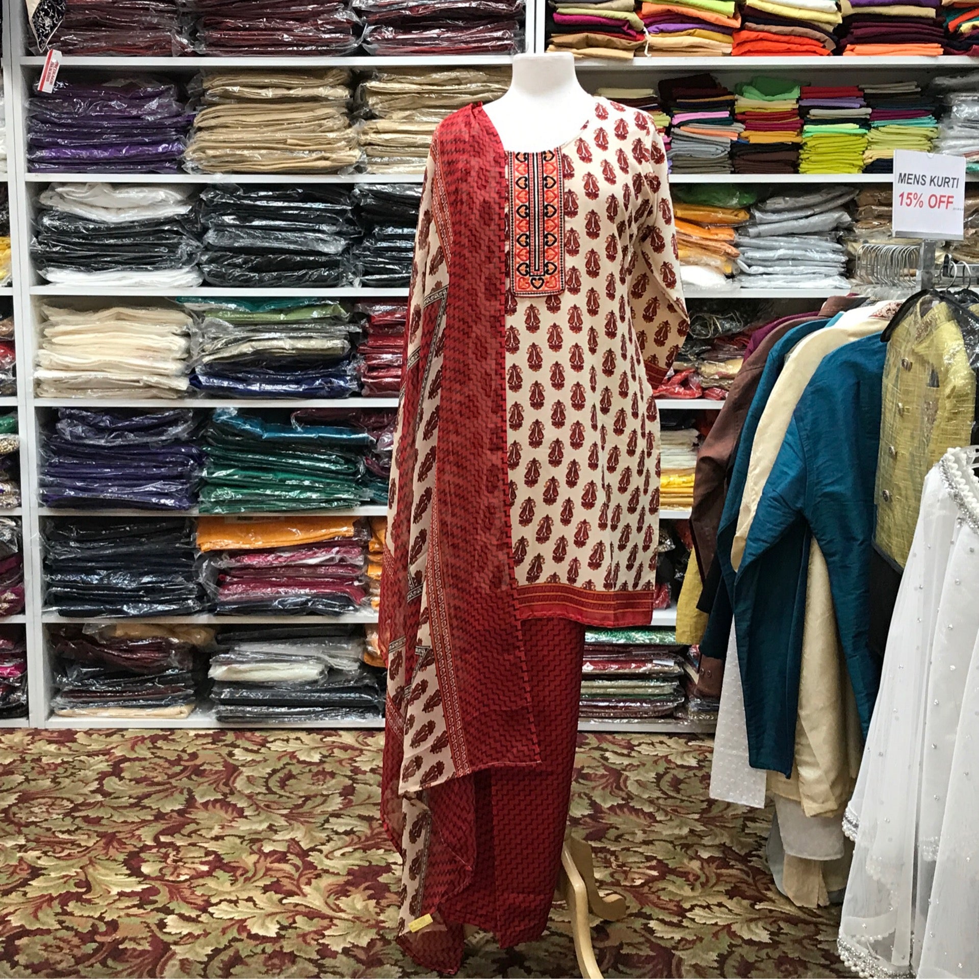 Kurta Shalwar Dupatta Size 38