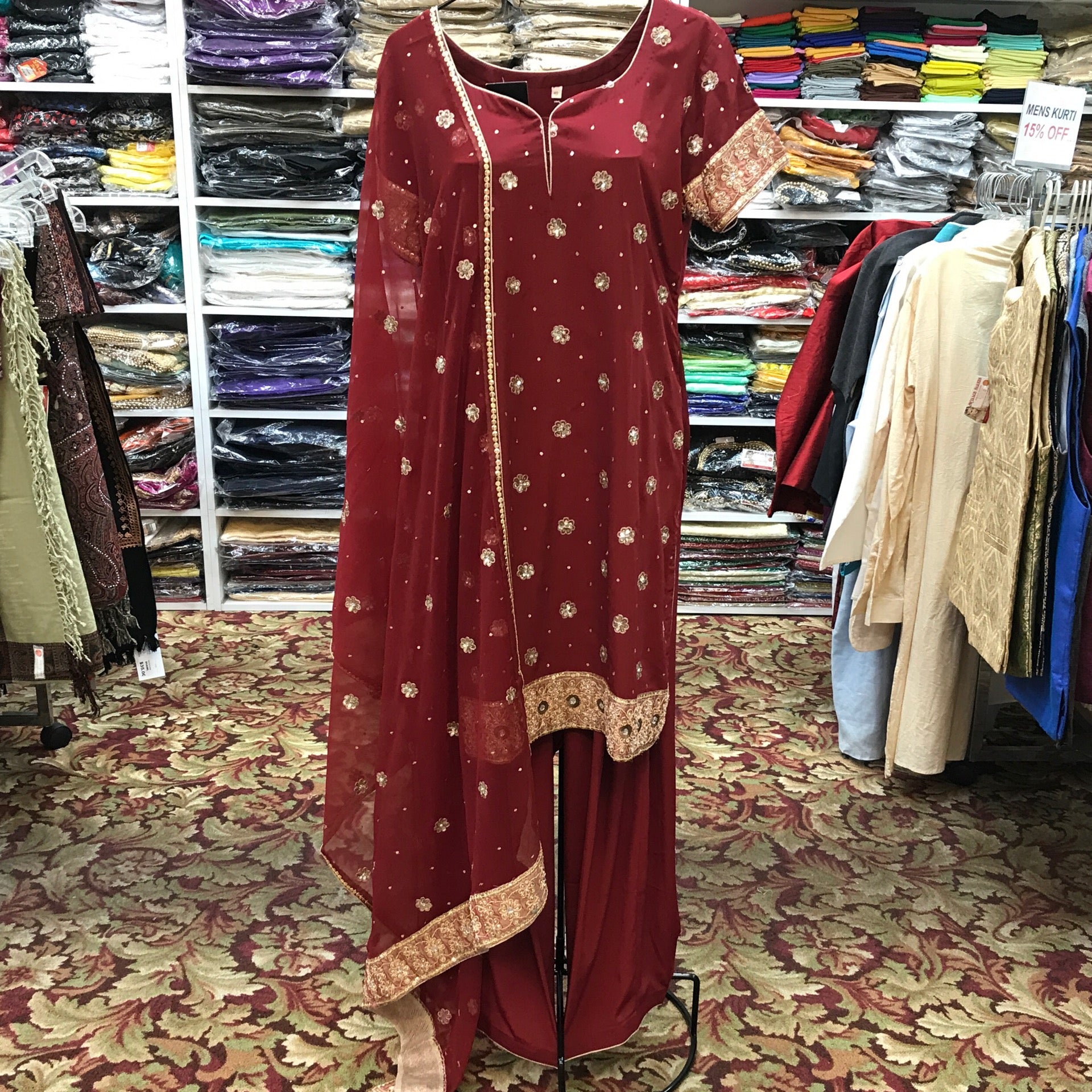 Kurta Shalwar Dupatta Size 40