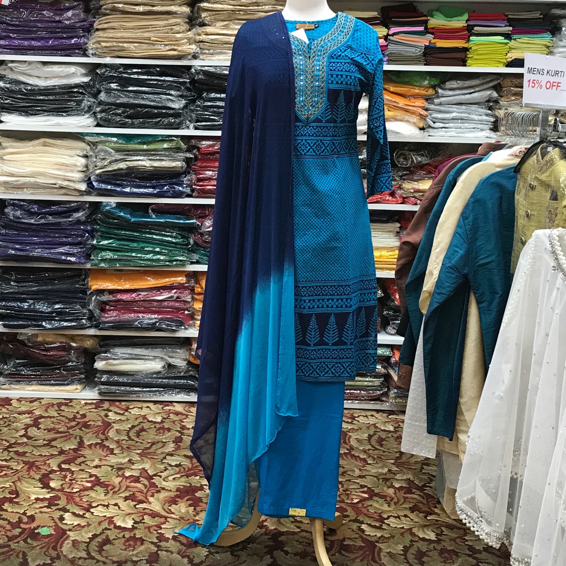 Kurta Shalwar Dupatta Size 38