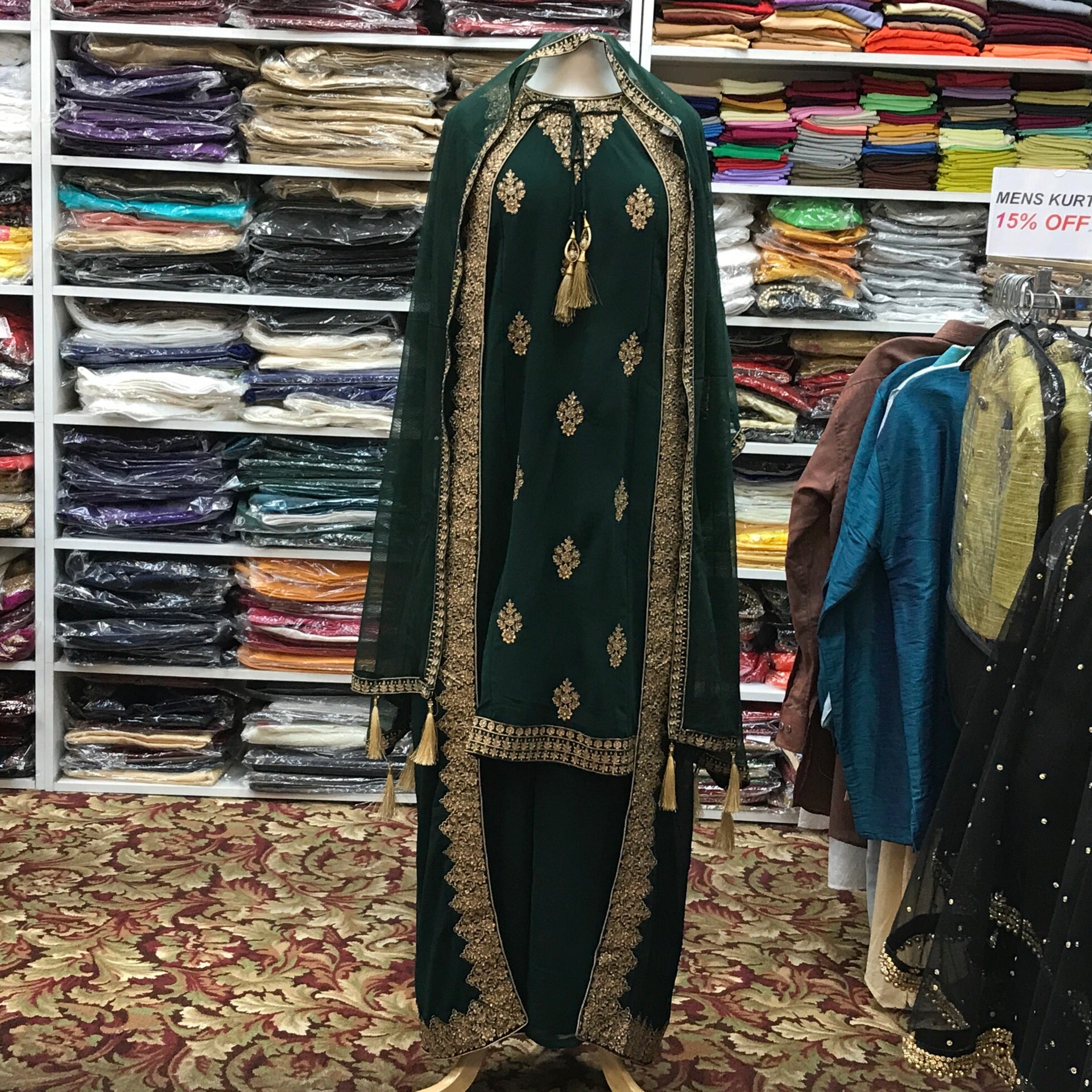 Kurta Plazo Dupatta/with Coti Size 38