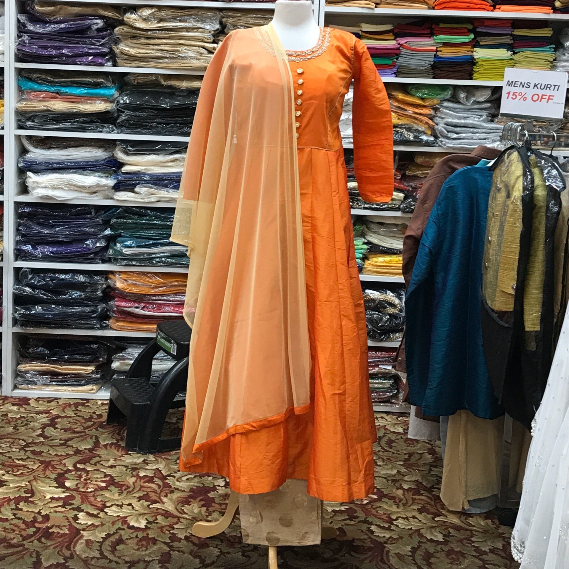 Anarkali With Pants Dupatta Size 40